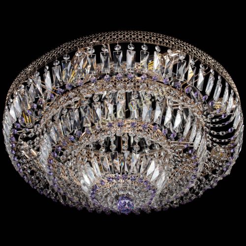 Люстра Двойное Кольцо Венеция фиолетовая в Самаре Гусь Хрустальный