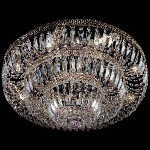 Люстра Двойное Кольцо Венеция розовая в Самаре Гусь Хрустальный