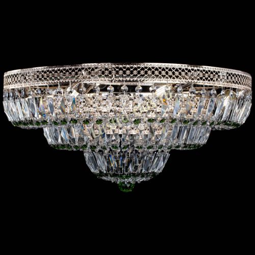 Люстра Двойное Кольцо Венеция зеленая в Самаре Гусь Хрустальный