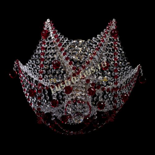 Люстра Элина №2 красная в Самаре Гусь Хрустальный