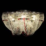 Люстра Есения черно-красная, диаметр - 600 мм, цвет - золото, Люстры Гусь Хрустальный Люстра Есения черно-красная, диаметр - 600 мм, цвет - золото, Люстры Гусь Хрустальный