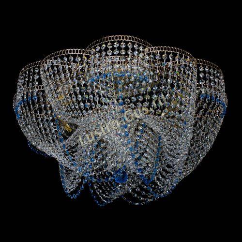 Люстра Есения голубая в Самаре Гусь Хрустальный