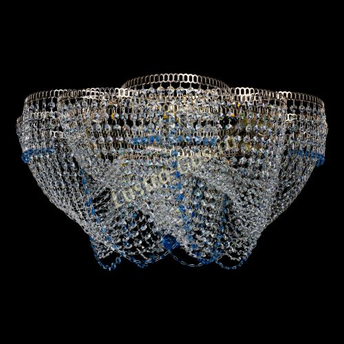 Люстра Есения голубая в Самаре Гусь Хрустальный