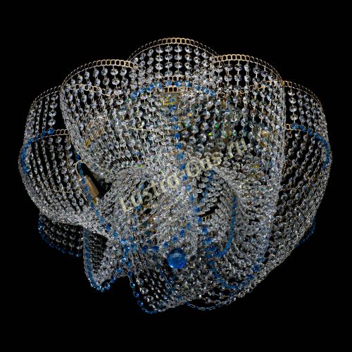 Люстра Есения голубая в Самаре Гусь Хрустальный