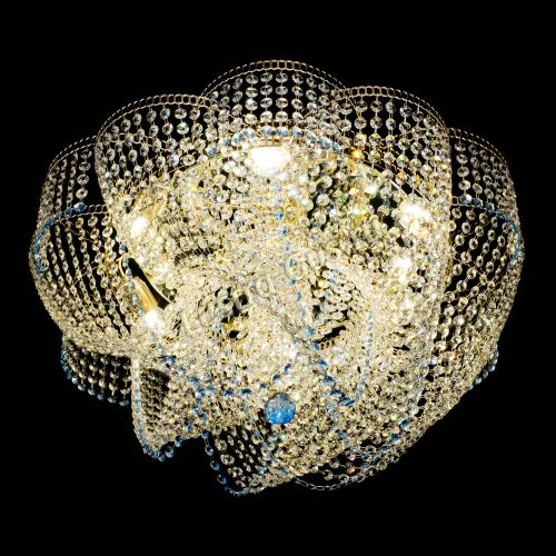 Люстра Есения голубая в Самаре Гусь Хрустальный