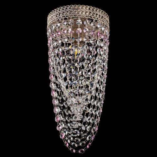 Люстра Флоренция №1 Водоворот розовая в Самаре Гусь Хрустальный