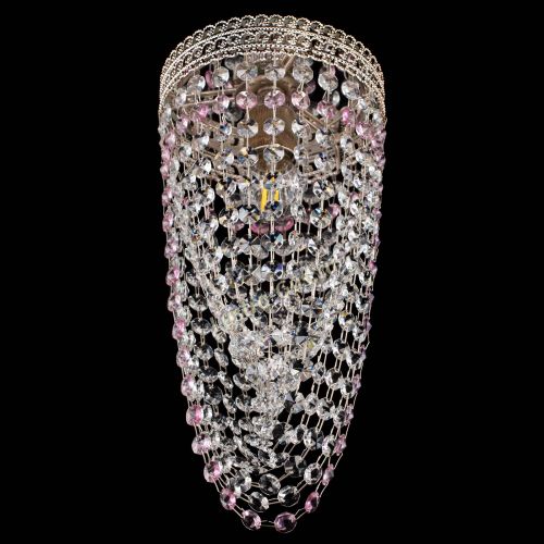 Люстра Флоренция №1 Водоворот розовая в Самаре Гусь Хрустальный