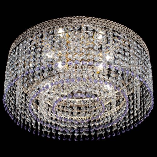 Люстра Флоренция капель оптикон фиолетовая в Самаре Гусь Хрустальный