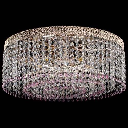 Люстра Флоренция капель оптикон розовая в Самаре Гусь Хрустальный