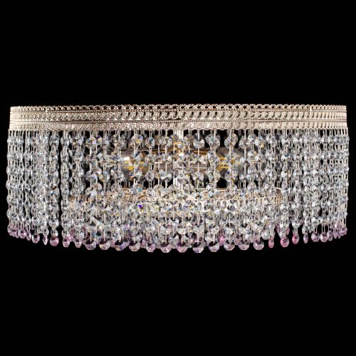 Люстра Флоренция капель оптикон розовая в Самаре Гусь Хрустальный