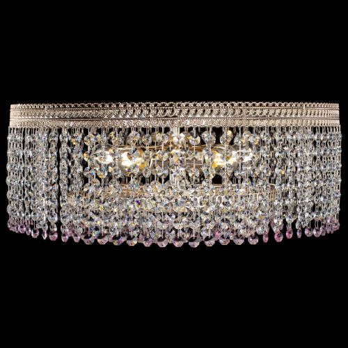 Люстра Флоренция капель оптикон розовая в Самаре Гусь Хрустальный