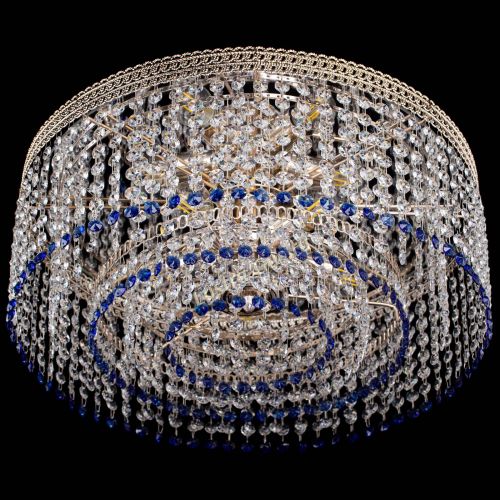 Люстра Флоренция капель оптикон синяя в Самаре Гусь Хрустальный