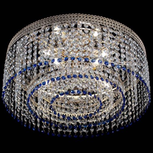 Люстра Флоренция капель оптикон синяя в Самаре Гусь Хрустальный
