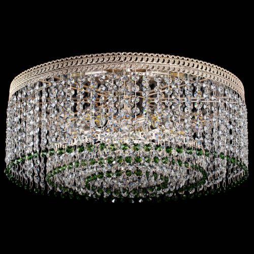 Люстра Флоренция капель оптикон зеленая в Самаре Гусь Хрустальный