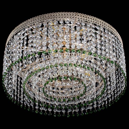 Люстра Флоренция капель оптикон зеленая в Самаре Гусь Хрустальный