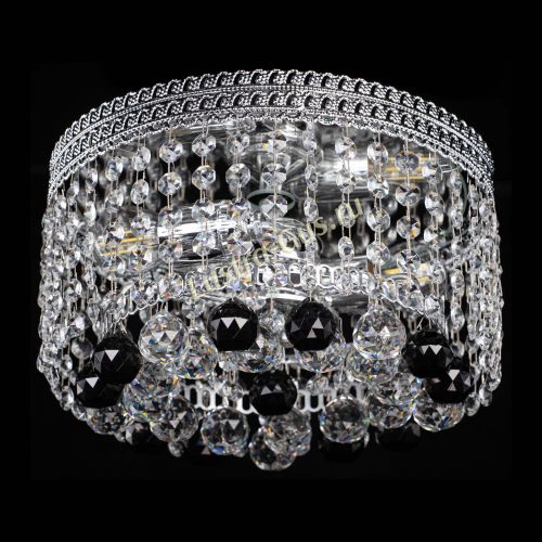 Люстра Флоренция шар №2 черная в Самаре Гусь Хрустальный