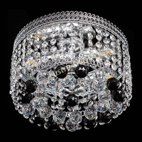 Люстра Флоренция шар №2 черная в Самаре Гусь Хрустальный