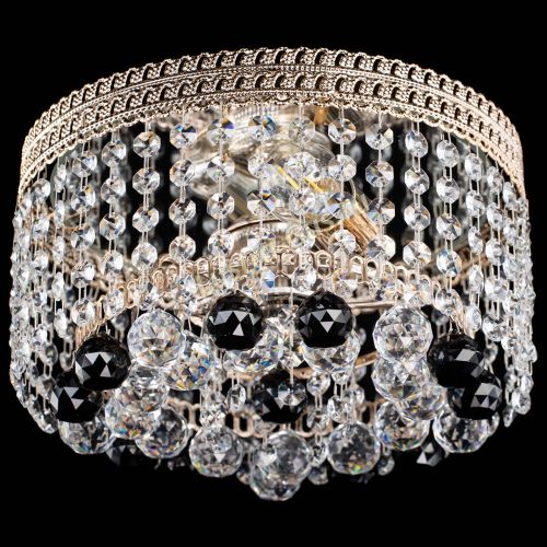 Люстра Флоренция шар №2 черная в Самаре Гусь Хрустальный