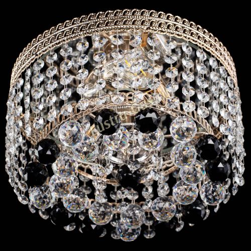 Люстра Флоренция шар №2 черная в Самаре Гусь Хрустальный