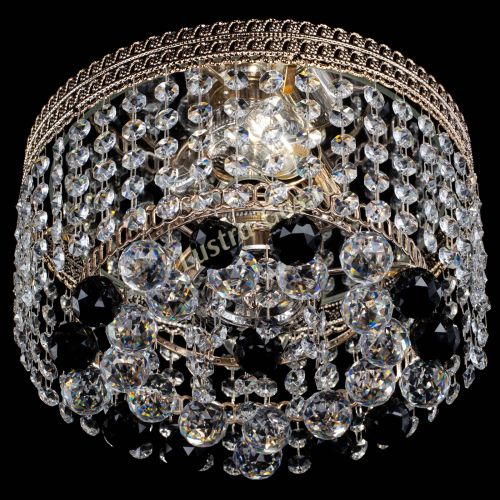 Люстра Флоренция шар №2 черная в Самаре Гусь Хрустальный