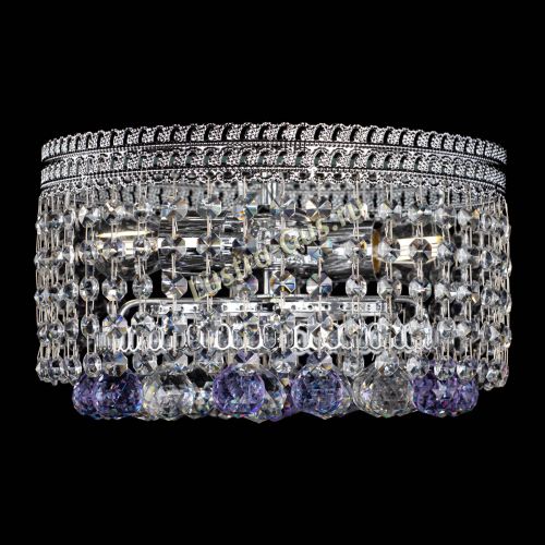 Люстра Флоренция шар №2 фиолетовая в Самаре Гусь Хрустальный