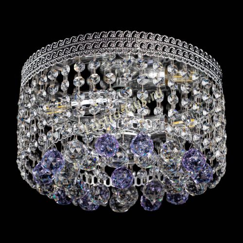 Люстра Флоренция шар №2 фиолетовая в Самаре Гусь Хрустальный