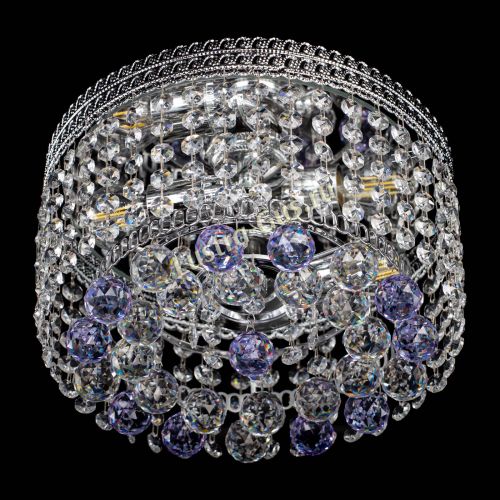 Люстра Флоренция шар №2 фиолетовая в Самаре Гусь Хрустальный