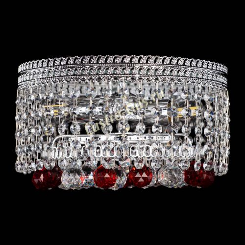 Люстра Флоренция шар №2 красная в Самаре Гусь Хрустальный