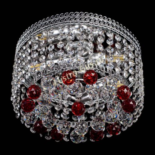 Люстра Флоренция шар №2 красная в Самаре Гусь Хрустальный