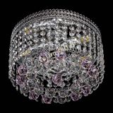 Люстра Флоренция шар №2 розовая в Самаре