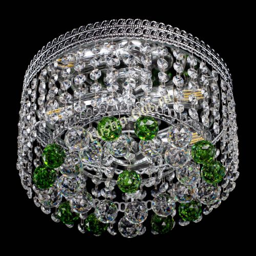 Люстра Флоренция шар №2 зеленая в Самаре Гусь Хрустальный