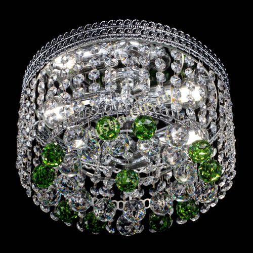 Люстра Флоренция шар №2 зеленая в Самаре Гусь Хрустальный