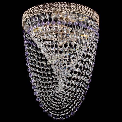 Люстра Флоренция Водоворот фиолетовая в Самаре Гусь Хрустальный
