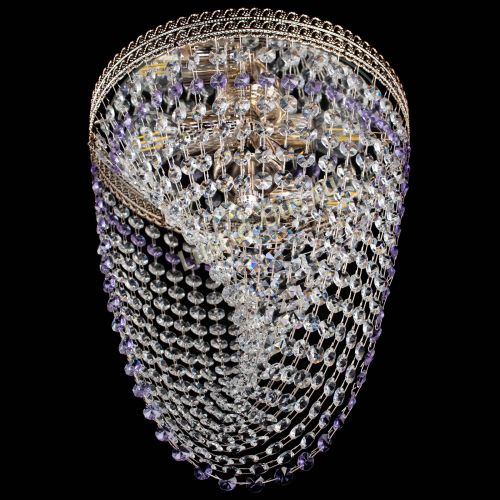 Люстра Флоренция Водоворот фиолетовая в Самаре Гусь Хрустальный