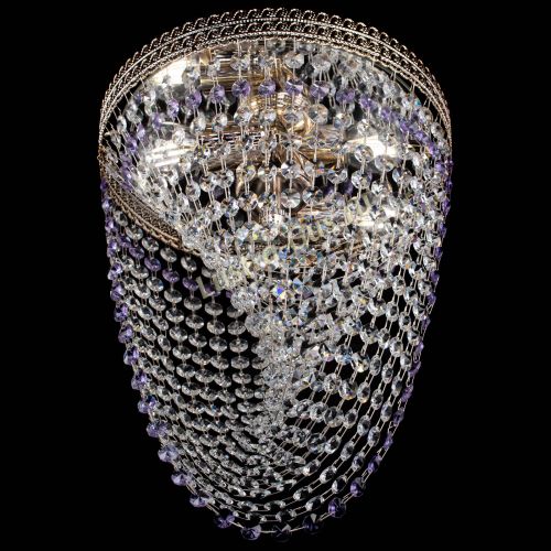 Люстра Флоренция Водоворот фиолетовая в Самаре Гусь Хрустальный