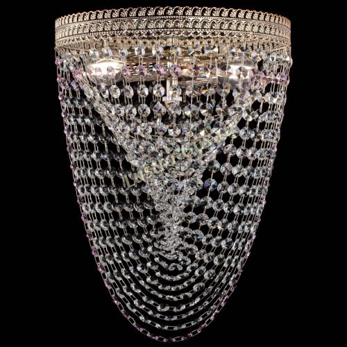 Люстра Флоренция Водоворот розовая в Самаре Гусь Хрустальный