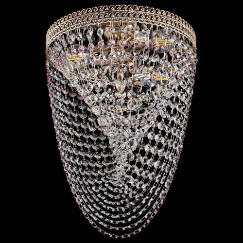 Люстра Флоренция Водоворот розовая в Самаре Гусь Хрустальный