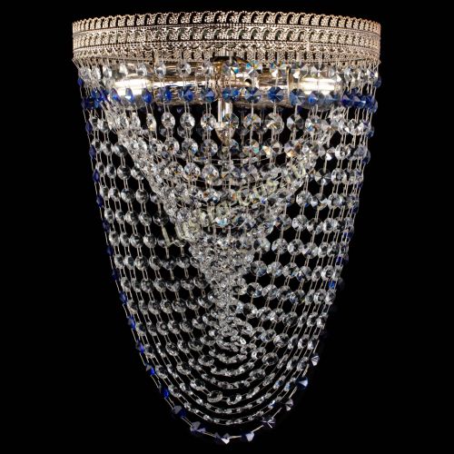 Люстра Флоренция Водоворот синяя в Самаре Гусь Хрустальный