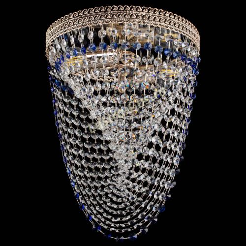 Люстра Флоренция Водоворот синяя в Самаре Гусь Хрустальный