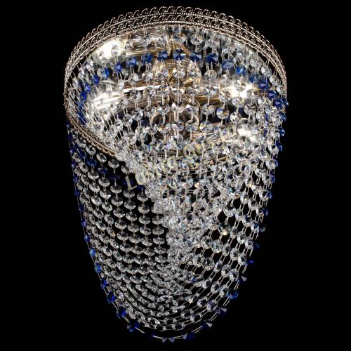 Люстра Флоренция Водоворот синяя в Самаре Гусь Хрустальный