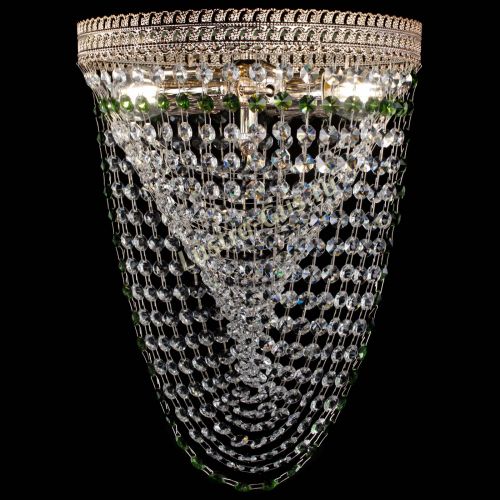 Люстра Флоренция Водоворот зеленая в Самаре Гусь Хрустальный