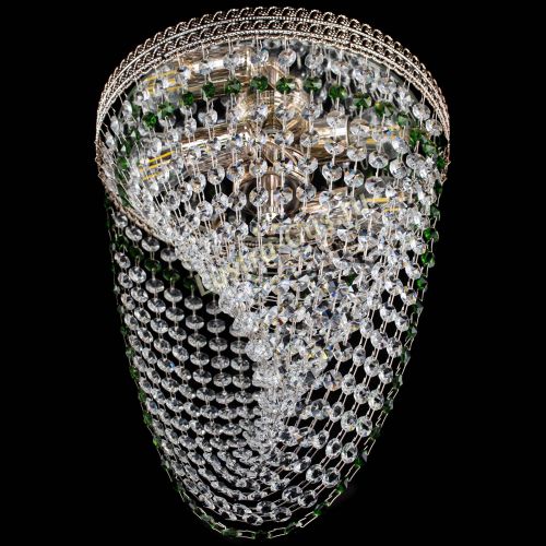 Люстра Флоренция Водоворот зеленая в Самаре Гусь Хрустальный