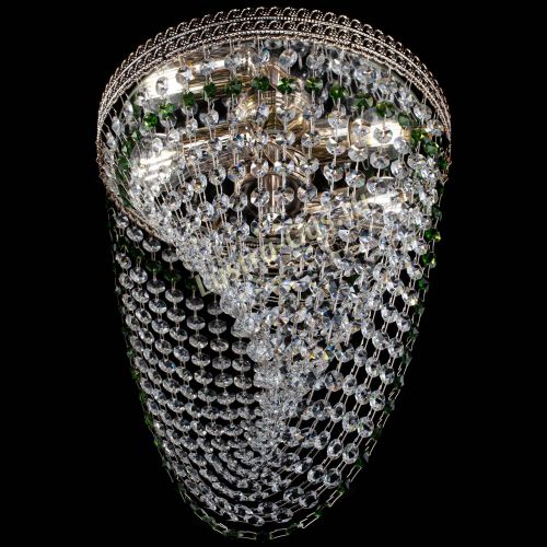 Люстра Флоренция Водоворот зеленая в Самаре Гусь Хрустальный