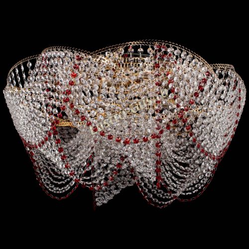 Люстра Галактика №4 красная в Самаре Гусь Хрустальный