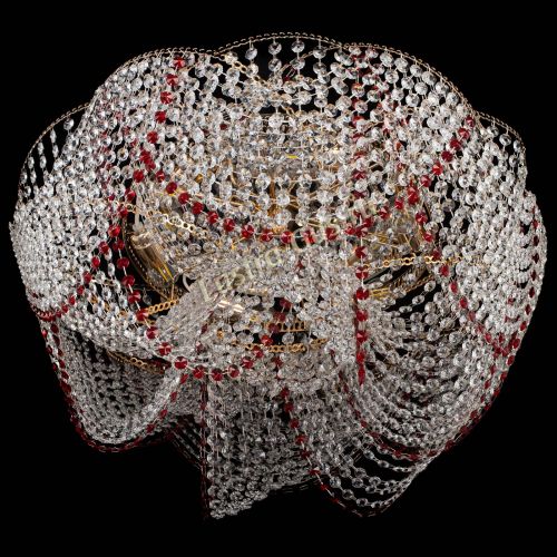 Люстра Галактика №4 красная в Самаре Гусь Хрустальный