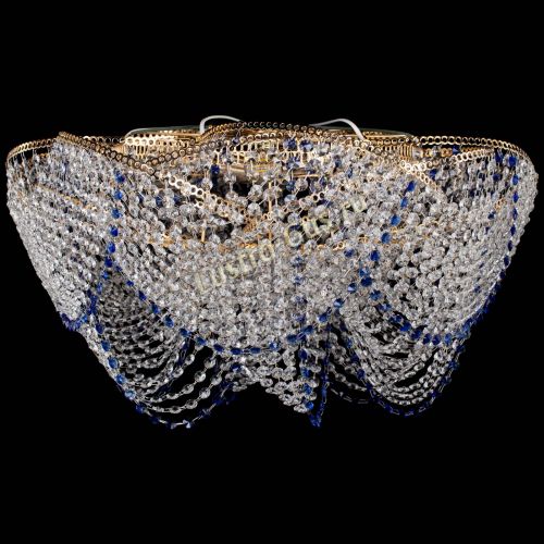 Люстра Галактика №4 синяя в Самаре Гусь Хрустальный