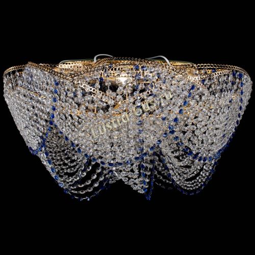 Люстра Галактика №4 синяя в Самаре Гусь Хрустальный