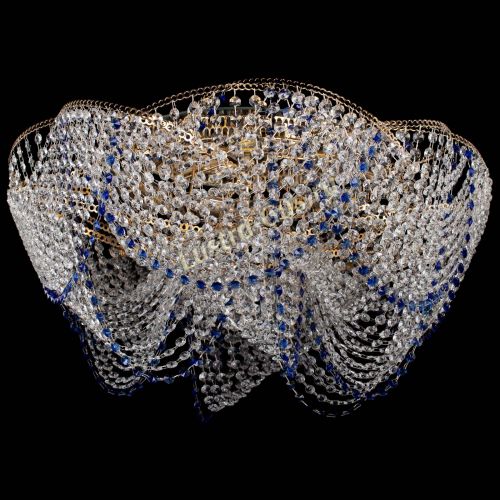 Люстра Галактика №4 синяя в Самаре Гусь Хрустальный