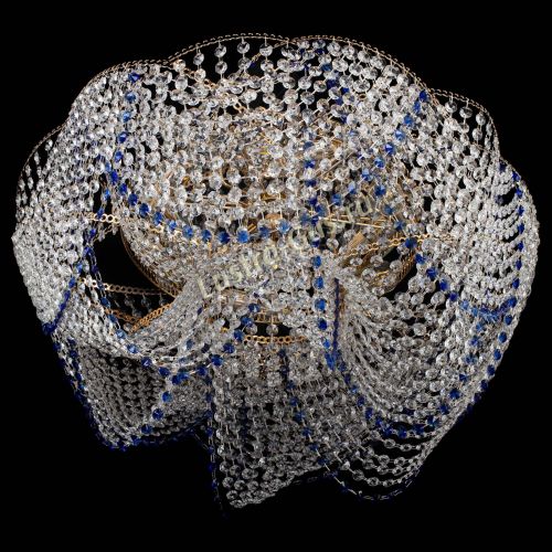 Люстра Галактика №4 синяя в Самаре Гусь Хрустальный