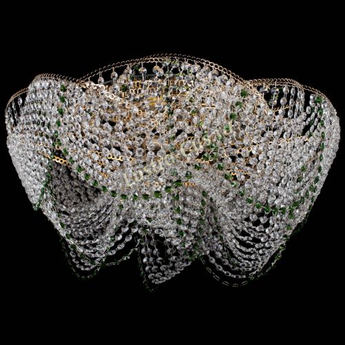 Люстра Галактика №4 зеленая в Самаре Гусь Хрустальный